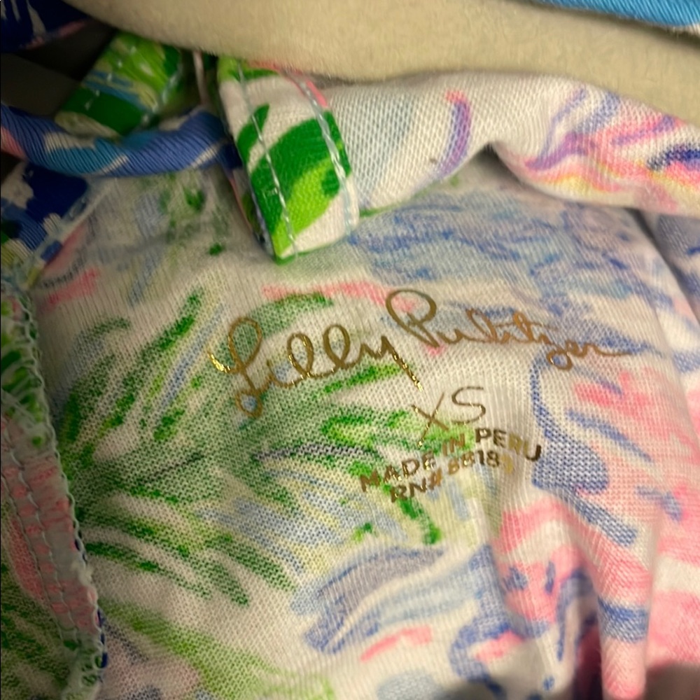 Lilly Pulitzer Pink and Blue Halter Sundress - Picture 3 of 3